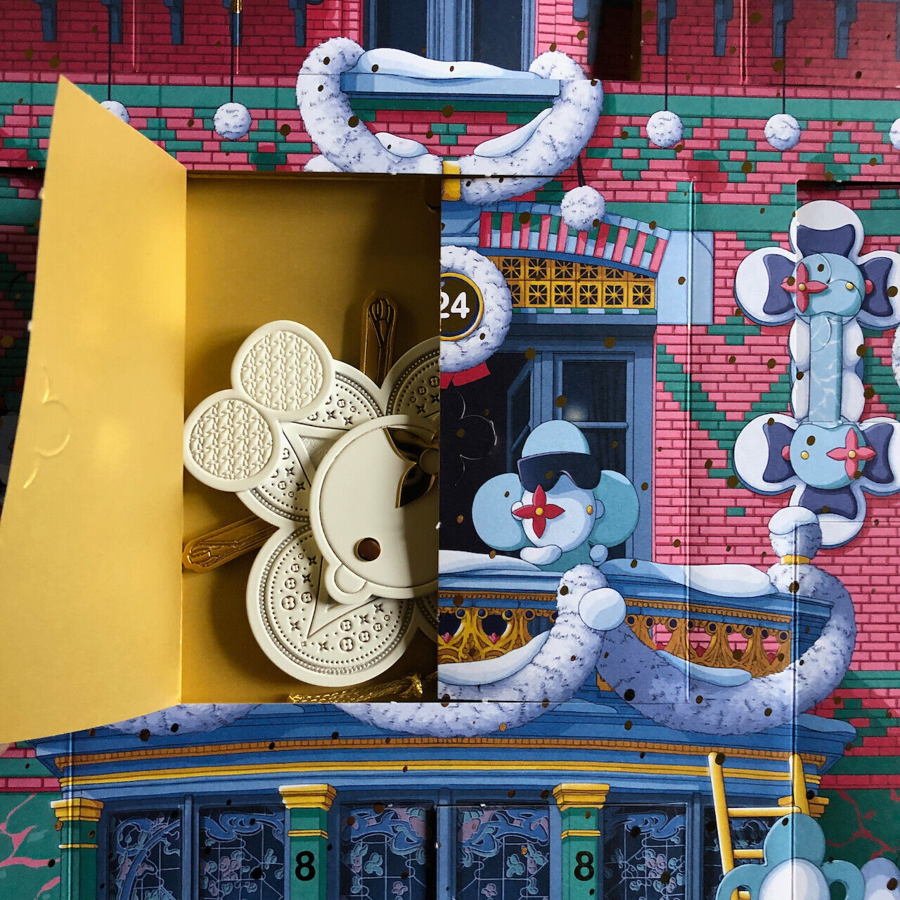 Louis Vuitton — calendrier de l 'Avent Vivienne 2022 — 24 décorations de noël .