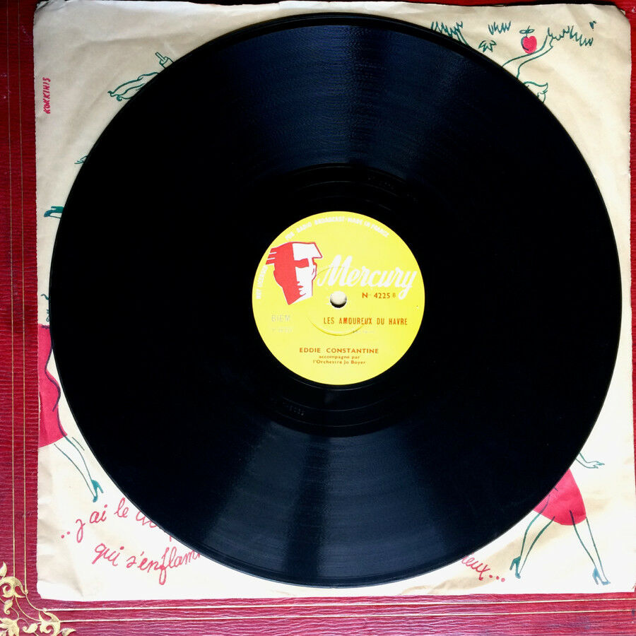 Eddie Constantine — Ah! Les Femmes — rare single 78 Rpm — Mercury — 4225 — 1953.