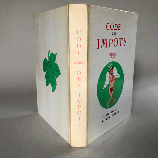 Dubout — General Tax Code — autograph & original signed drawing.