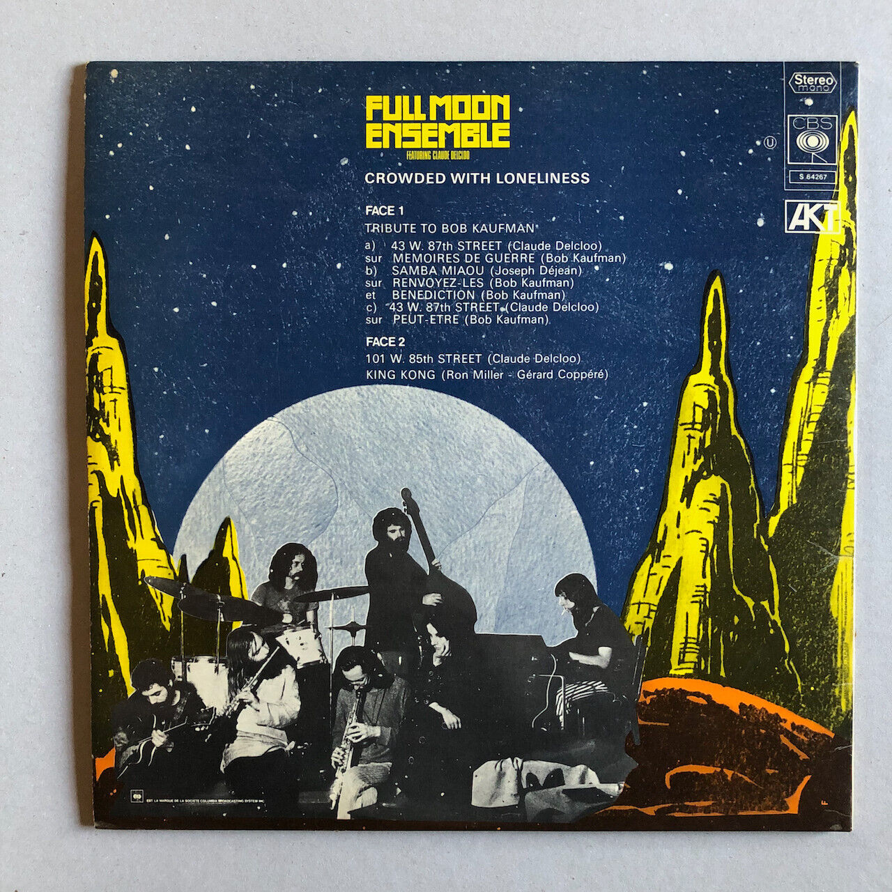 Full Moon Ensemble — Crowded with loneliness — original French press — CBS 1970