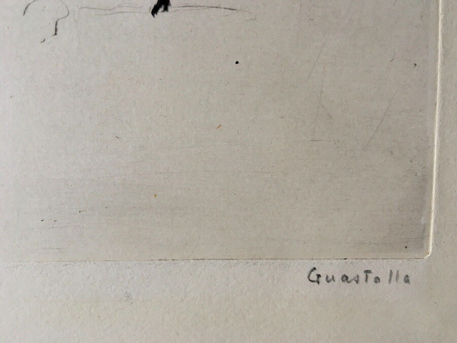 PIERRE GASTALLA - LA CAMPAGNE DE SIENNE - EAU-FORTE ORIGINALE N°35/45 - SIGNÉE.