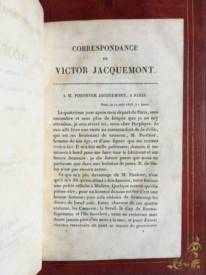 JACQUEMONT - VOYAGE DANS L'INDE - 2 VOL.- É.O. - GRANDE CARTE - FOURNIER - 1833