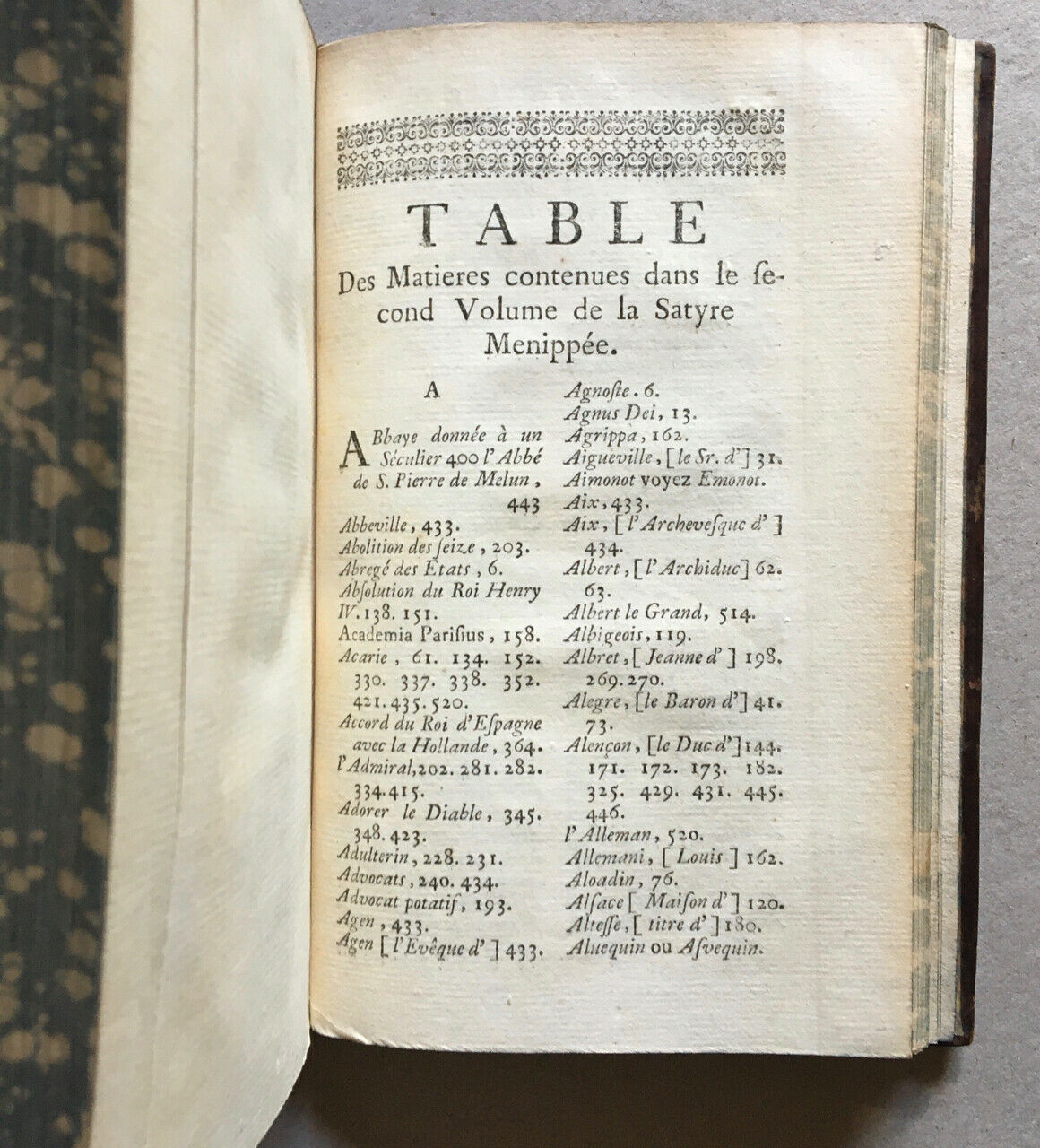 Satyr menippee of the virtue of the Catholicon of Spain — 9 plates — Kerner — 1752