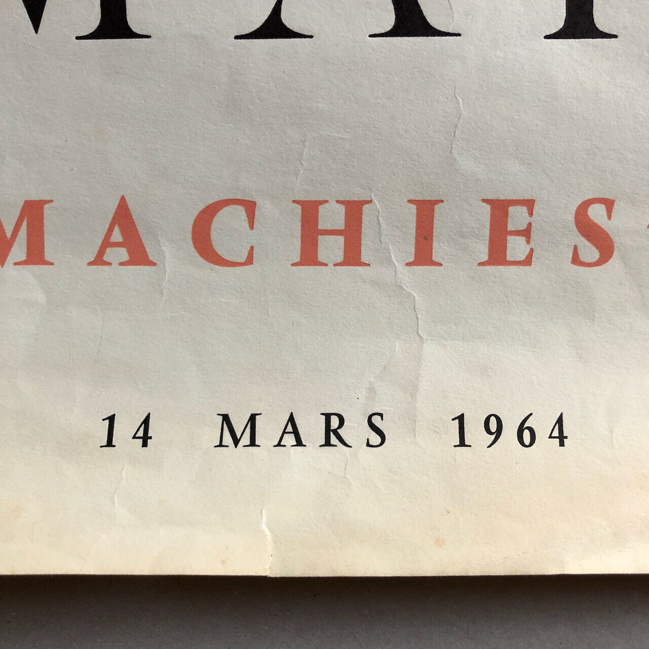 Júlio Pomar — Tauromachies — affiche d'exposition à la galerie Lacloche — 1964.