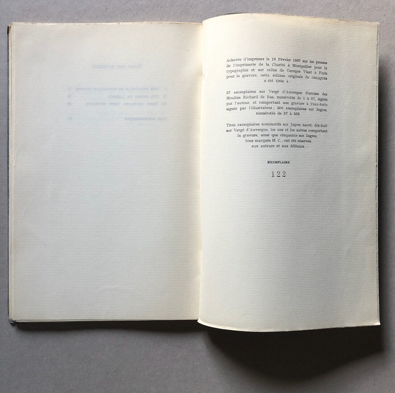 Roger Caillois — Obliques — frontispice de Max Ernst — é.o. — Fata Morgana 1967
