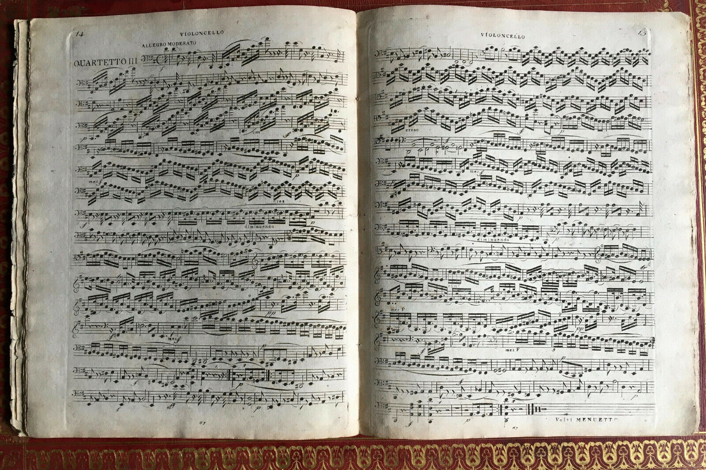 KROMMER / ROMBERG - SIX QUATUORS POUR VIOLONCELLE - SIEBER PÈRE - circa 1800.