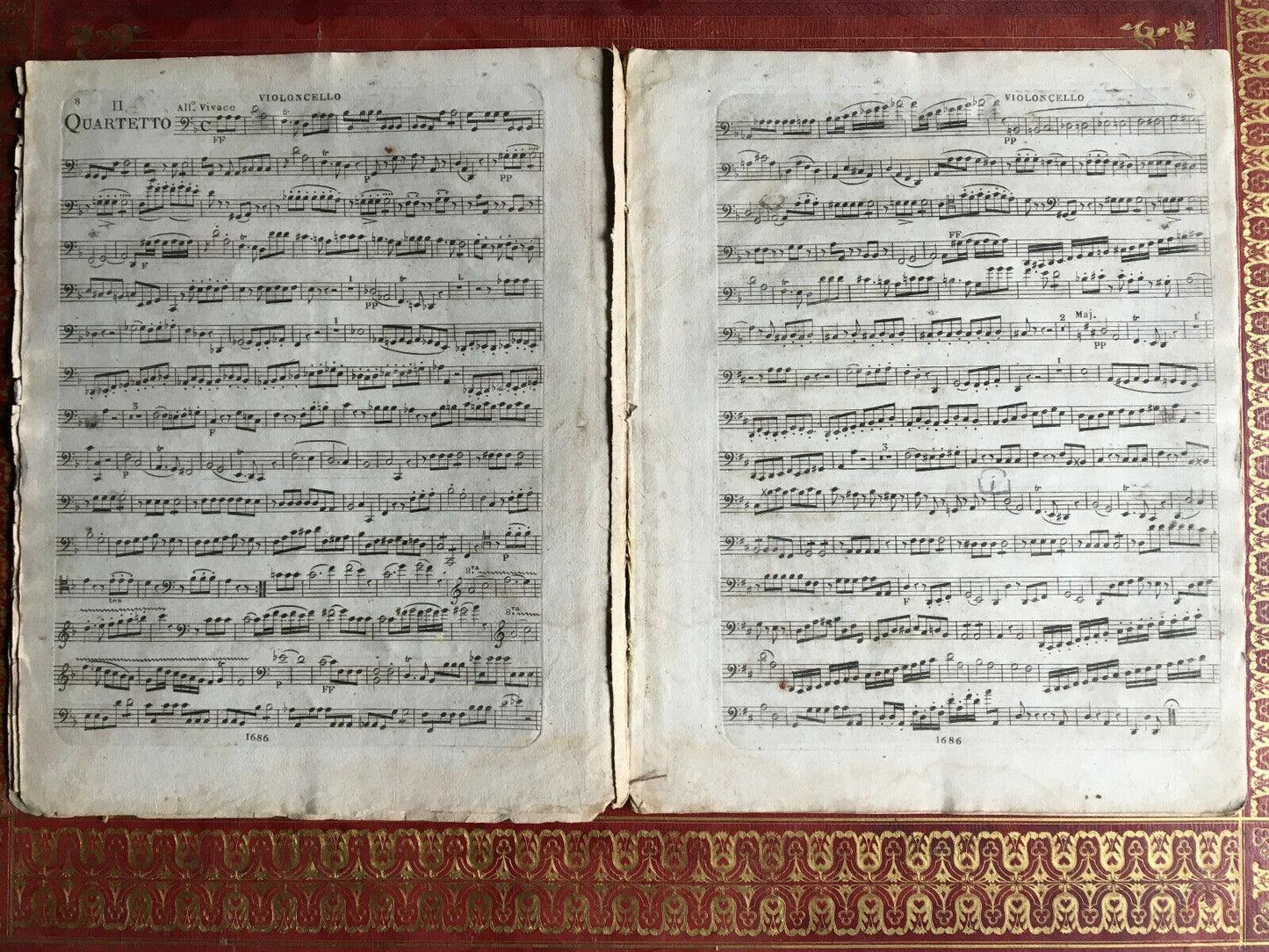 KROMMER / ROMBERG - SIX QUATUORS POUR VIOLONCELLE - SIEBER PÈRE - circa 1800.