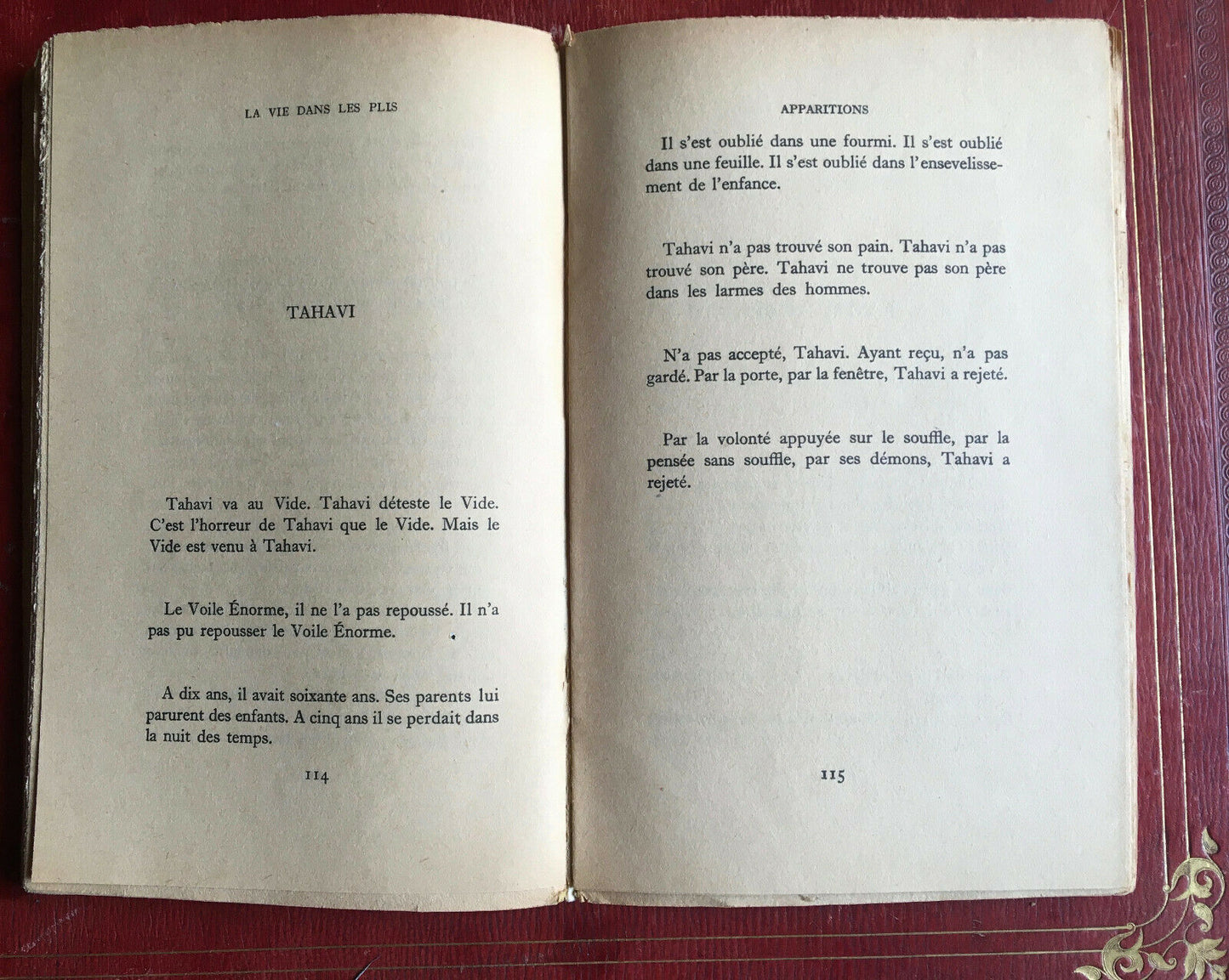 HENRI MICHAUX - LA VIE DANS LES PLIS - É.O. - SERVICE PRESSE - GALLIMARD - 1949.