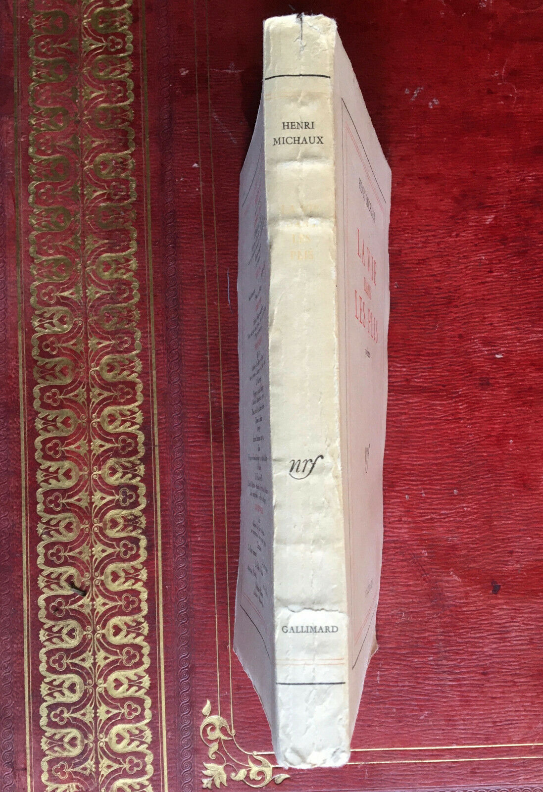 HENRI MICHAUX - LA VIE DANS LES PLIS - É.O. - SERVICE PRESSE - GALLIMARD - 1949.
