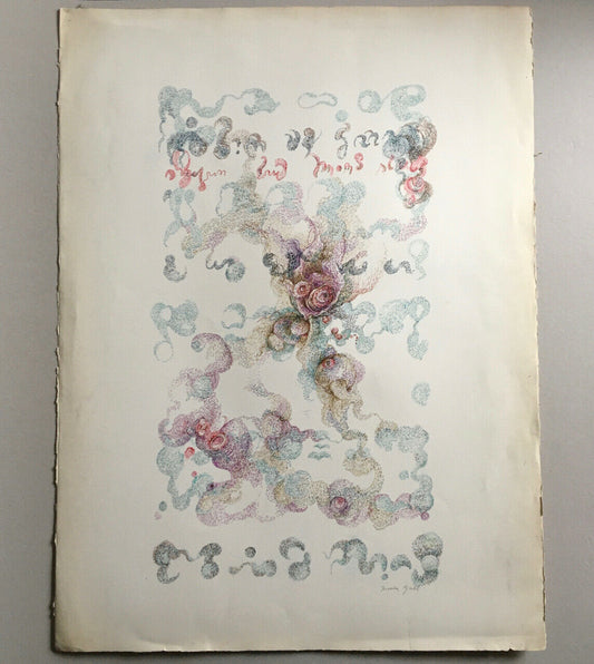 Biserka Gall — Color ink drawing signed lower right — 56x75