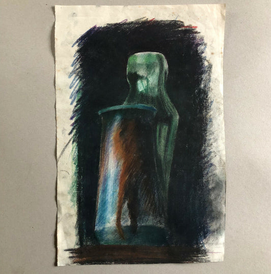 Charles Teissèdre — Bottles — pastel drawing attributed to the back — circa 1910.