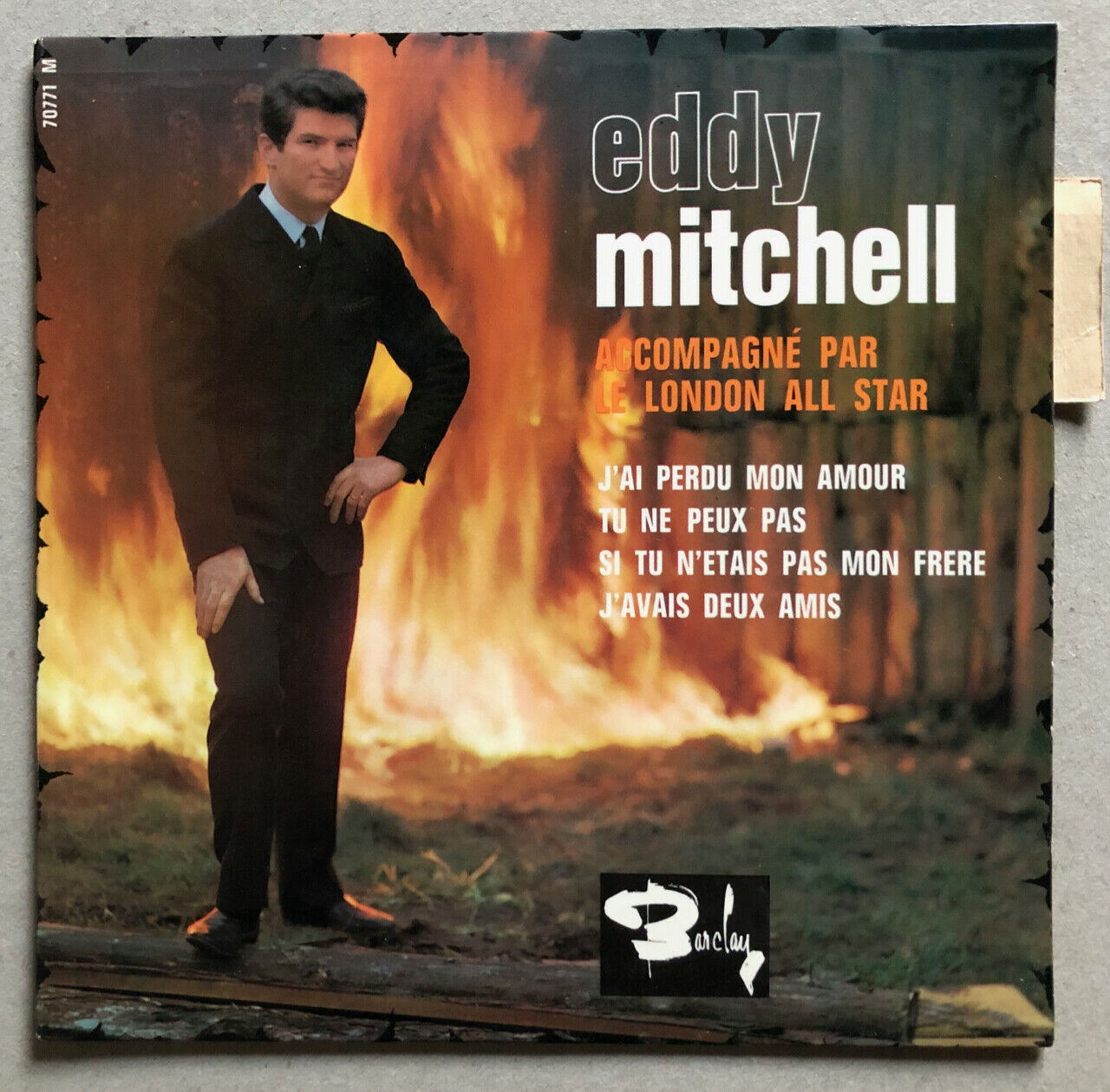 Eddy Mitchell — I lost my love + 3 — Barclay — 70771 M — 1965.