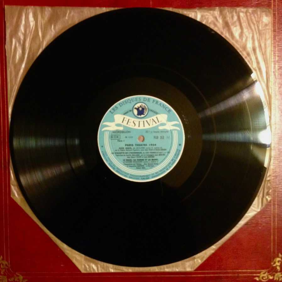 PARIS-THEATRE N° 1 JEAN VILAR - RARE 33 LP - FESTIVAL FLD 52 - 1956.