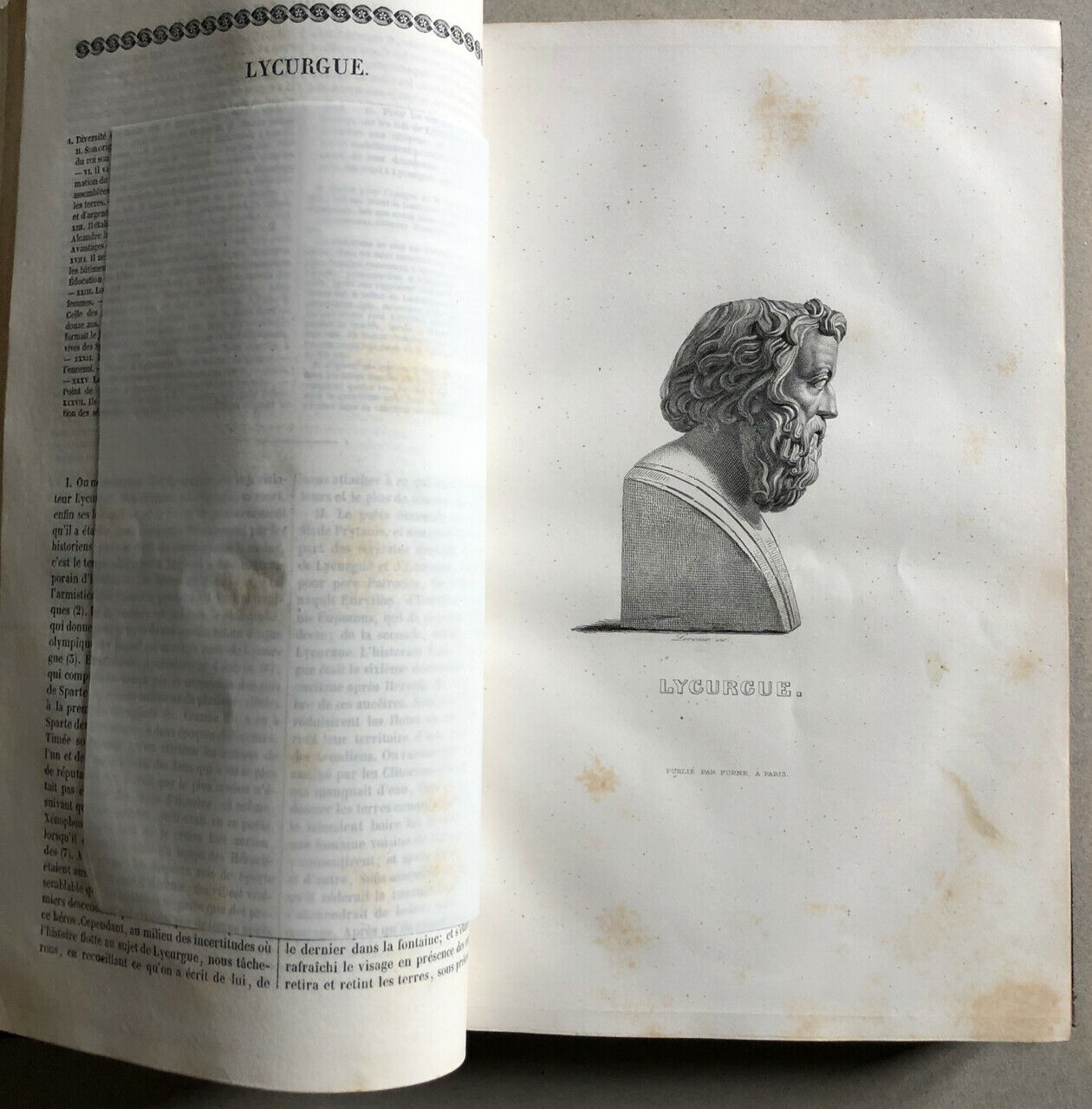 Plutarque — Vies des hommes illustres — trad. Ricard — 20 pl. h.t. — Furne —1838