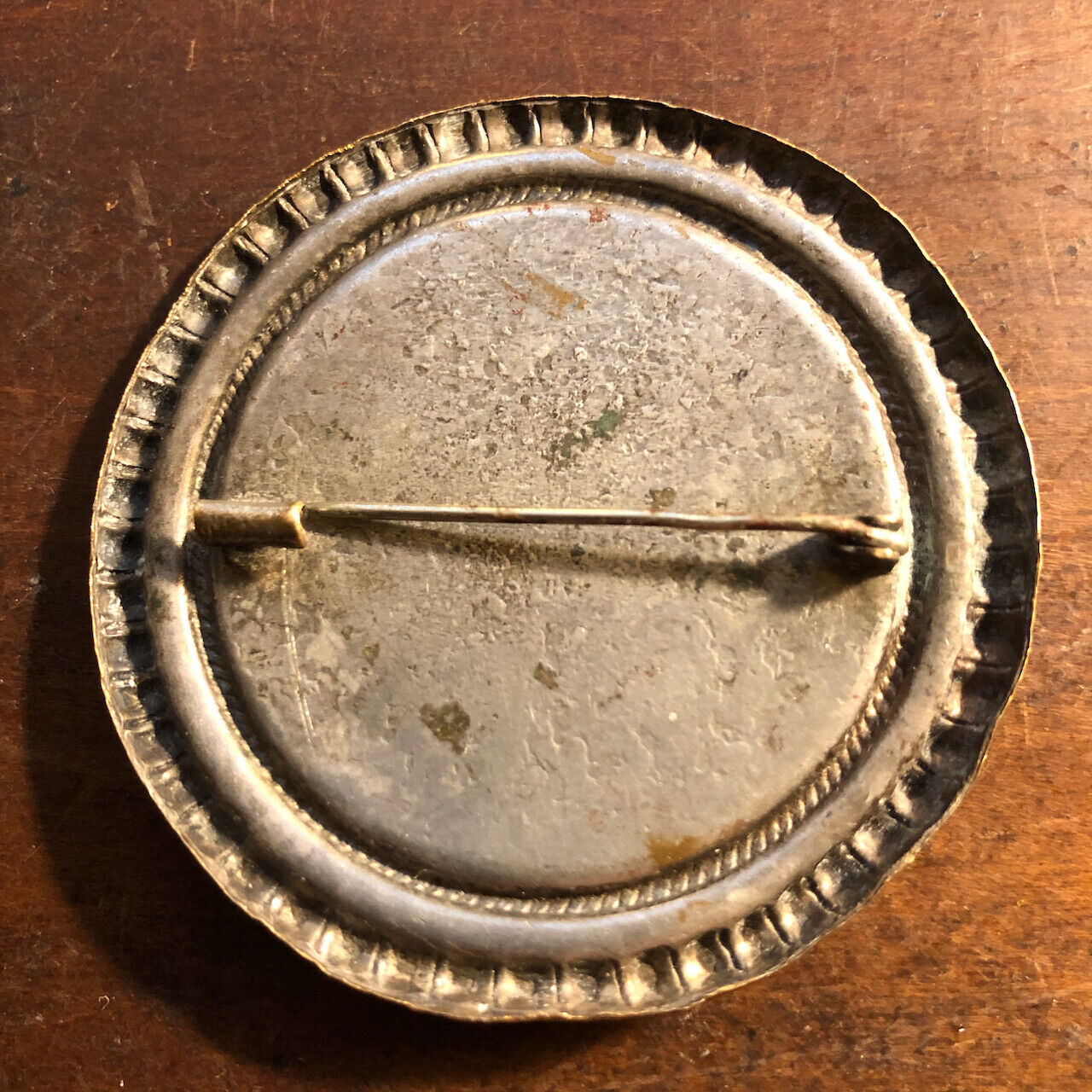 Broche de l'Ordre du porc-épic — cuivre argenté — Valois-Orléans Louis-Phillipe.