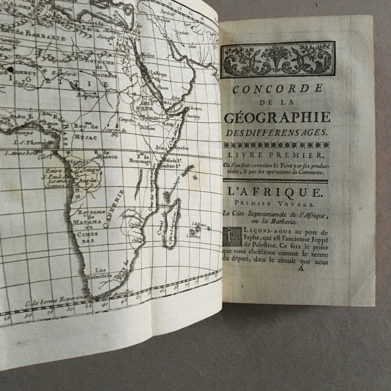 Pluche — Concorde de la géographie — Front. + 13 pl. — Frères Estienne — 1772.