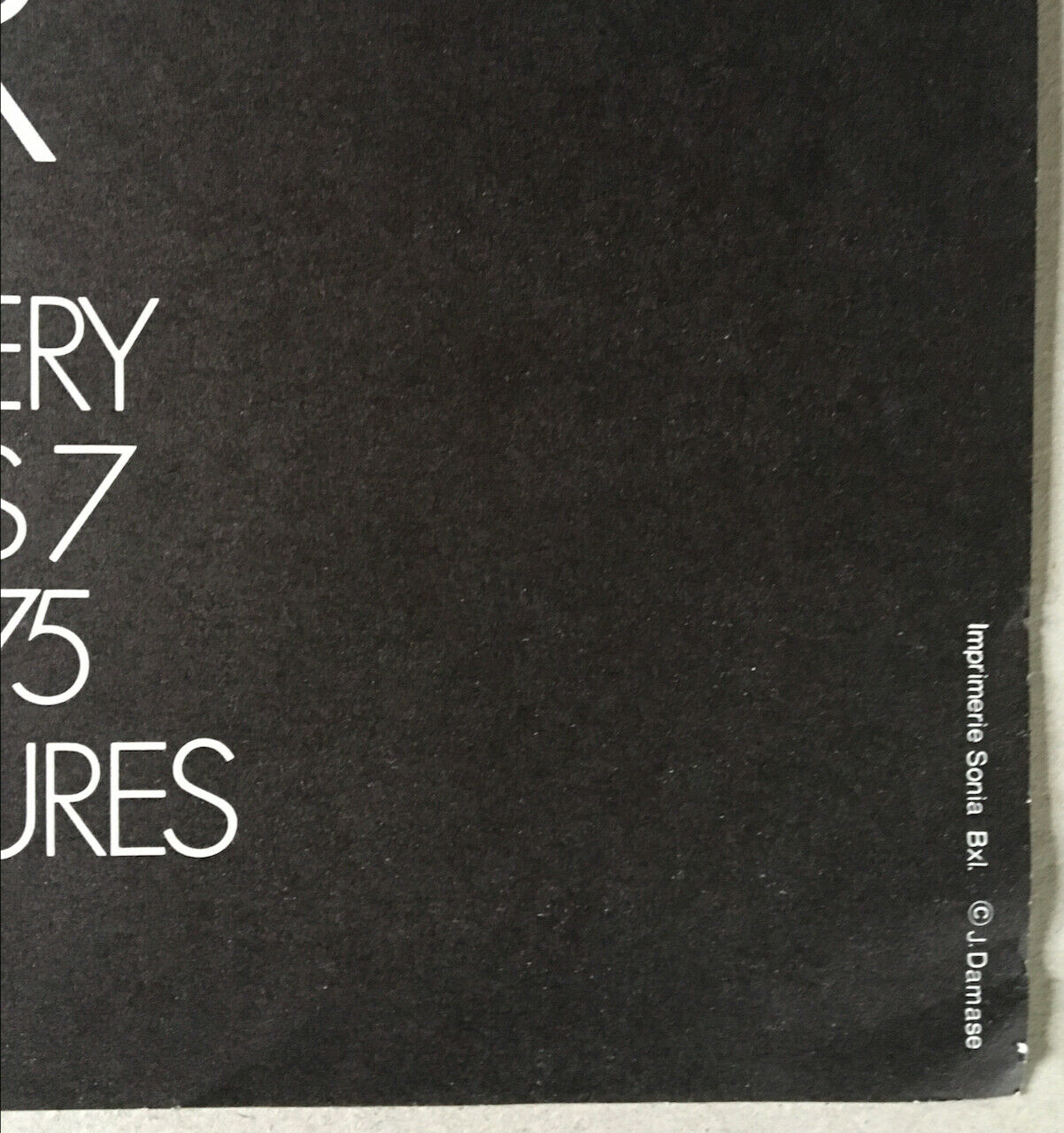 Wagner — Affiche d'exposition à la galerie Jacques Damase — 39x63,5 cm. — 1975.