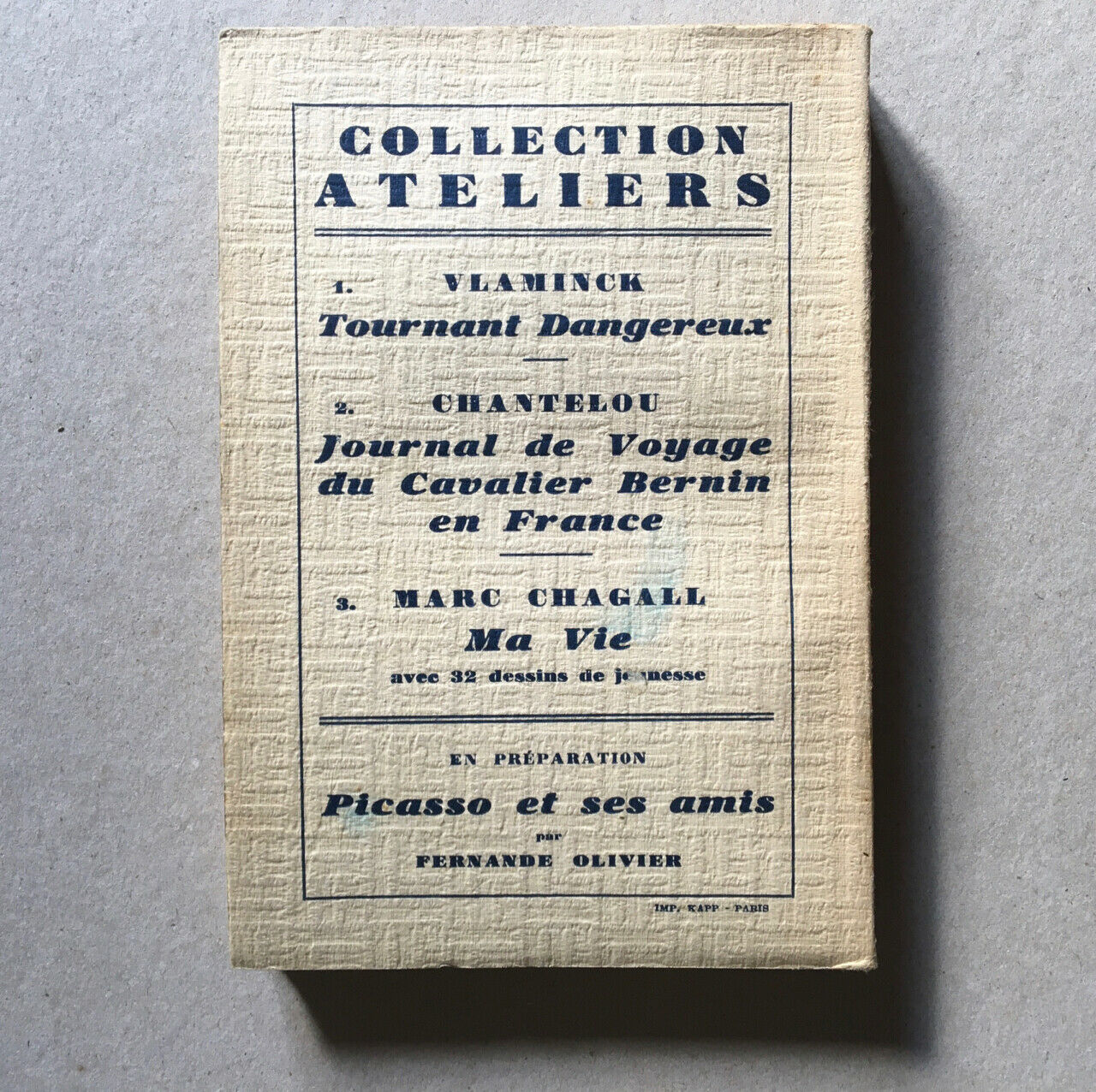 Marc Chagall — Ma vie — 32 dessins — é.o. — ex. / alfa — Stock — Ateliers — 1931