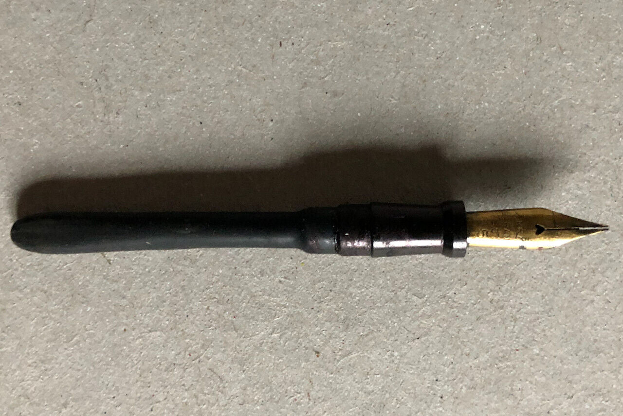 Stylo plume a pompe américain Morrison — plaqué or 18 cts. — circa 1930.