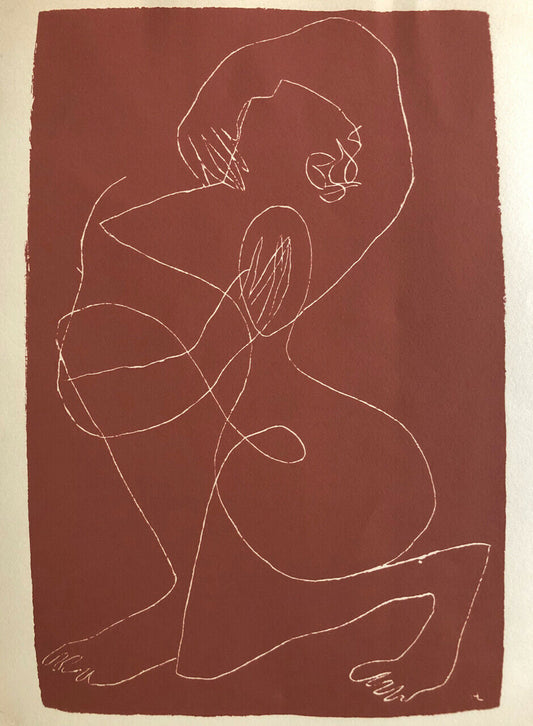 Henri Laurens — Femme agenouillée — sérigraphie n° — Nouvelles Images —1970.