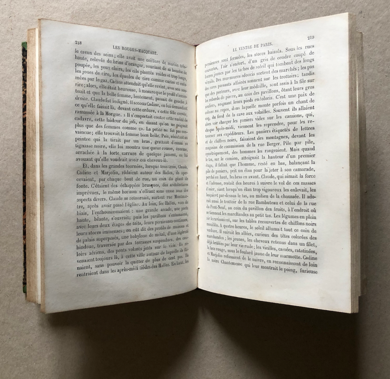 Émile Zola — Le Ventre de Paris — édition originale — Charpentier — 1873.