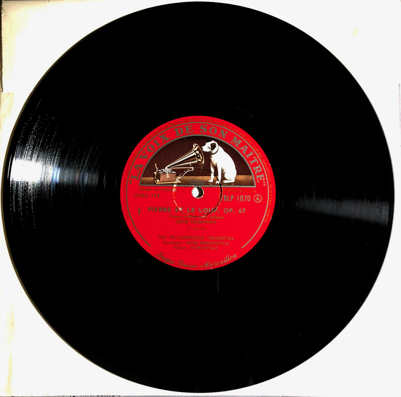 Prokofieff / André Reybaz — Peter and the Wolf — LP 33 RPM 10" — LVDSM FBLP 1070