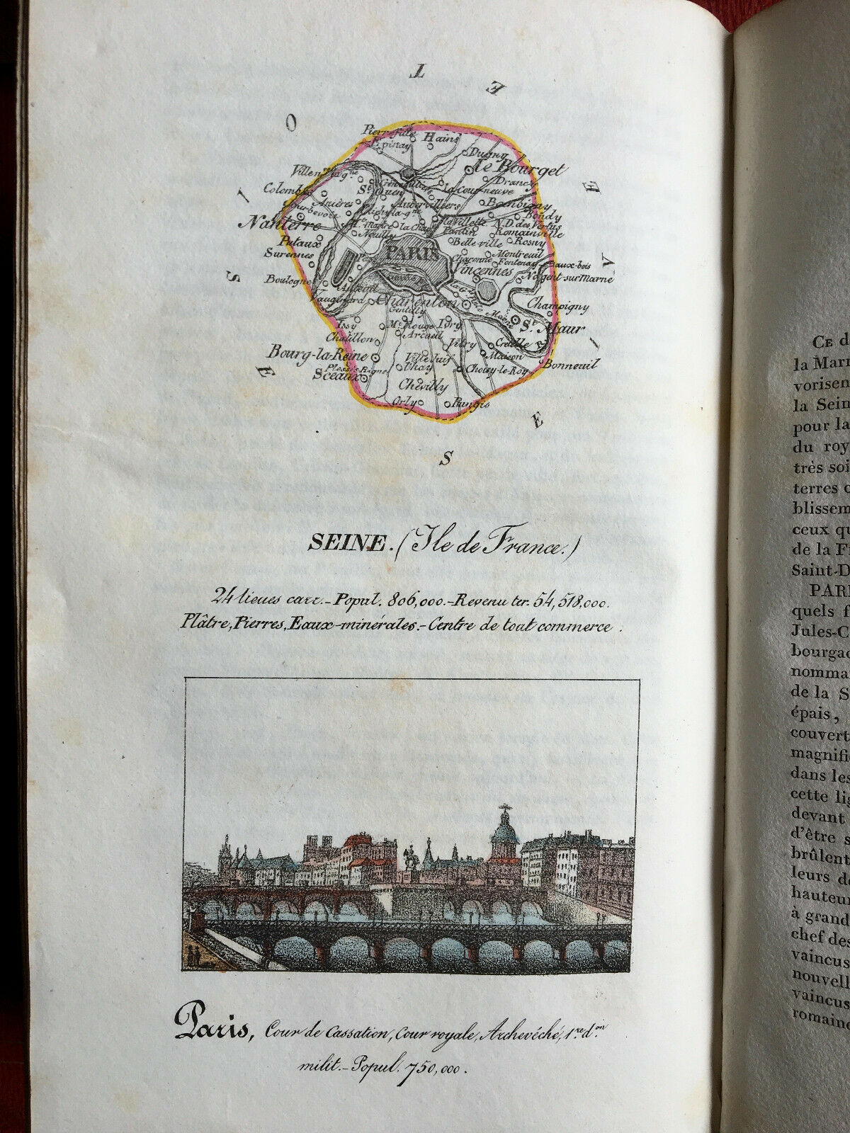 Panorama géographique français ou les 1001 beautés de France — Sanson — 1825.