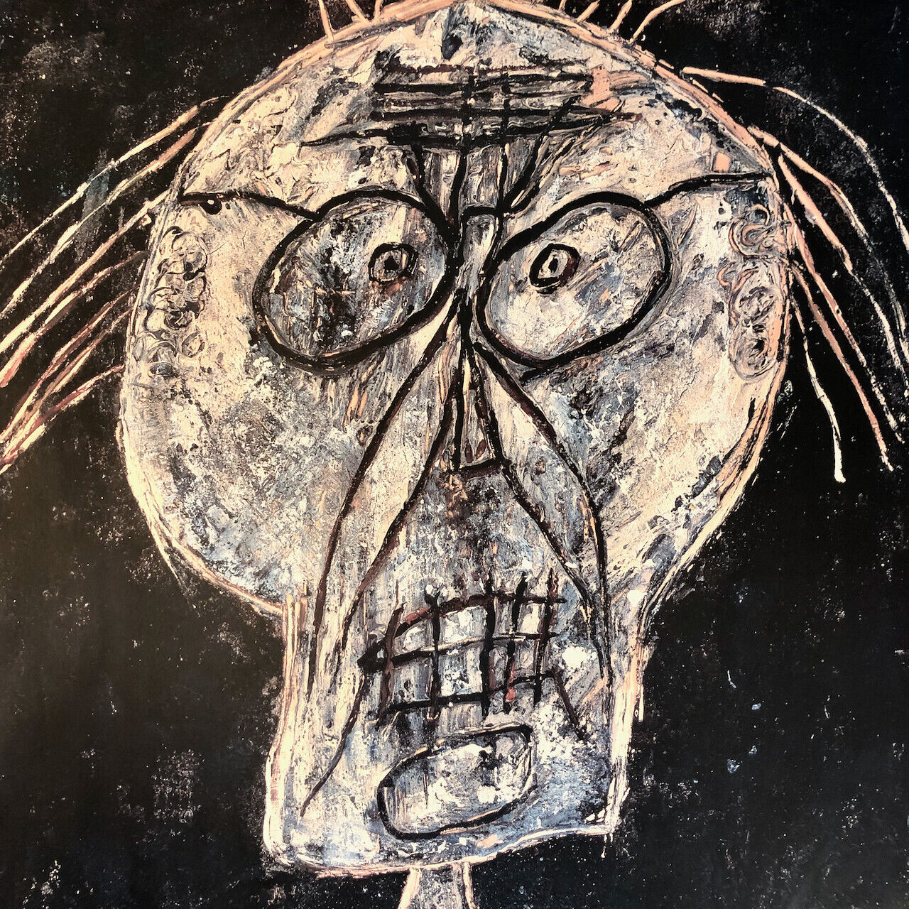 Jean Dubuffet — portrait d'André Dhôtel — affiche 50x70 — Centre Pompidou — 1988