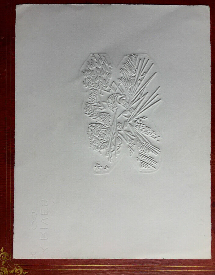 ANDRÉ MASSON - ORIGINAL PRINT ON EMBOSSED PAPER - SIGNED IN THE PLATE.