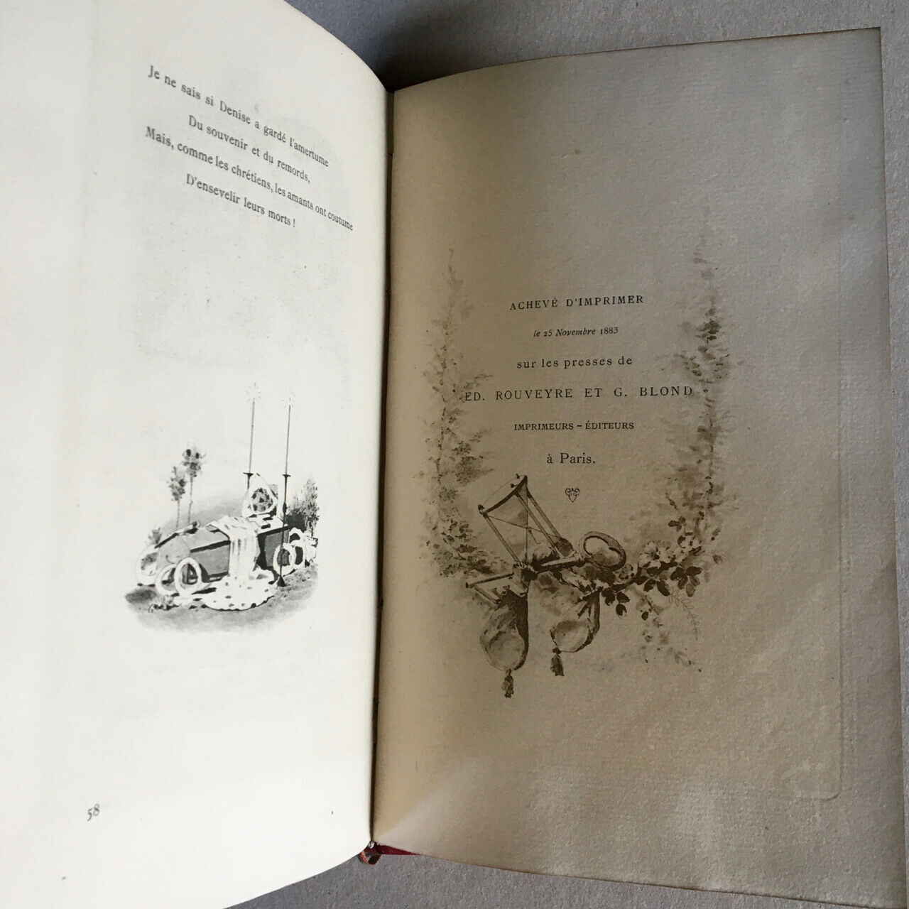 Aurélien Scholl — Denise — illustrations by Grivaz — Rouveyre & Blond — 1884.
