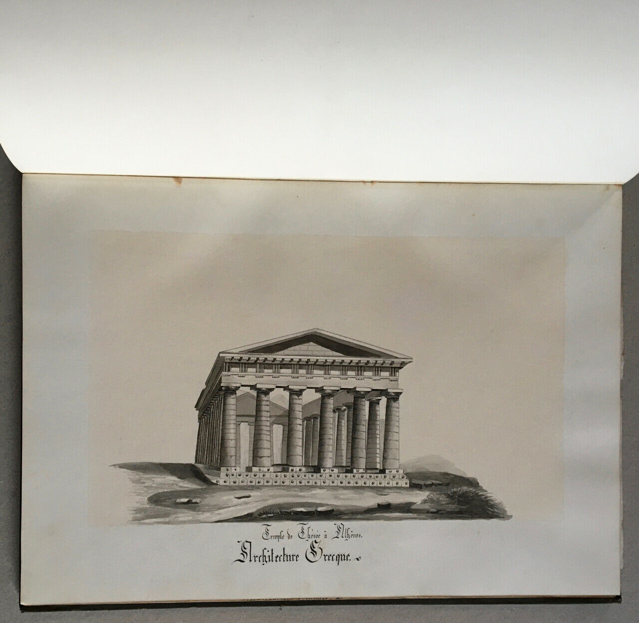 Album d'aquarelles d'architecture, œuvre d'une jeune aristocrate belge — c. 1850