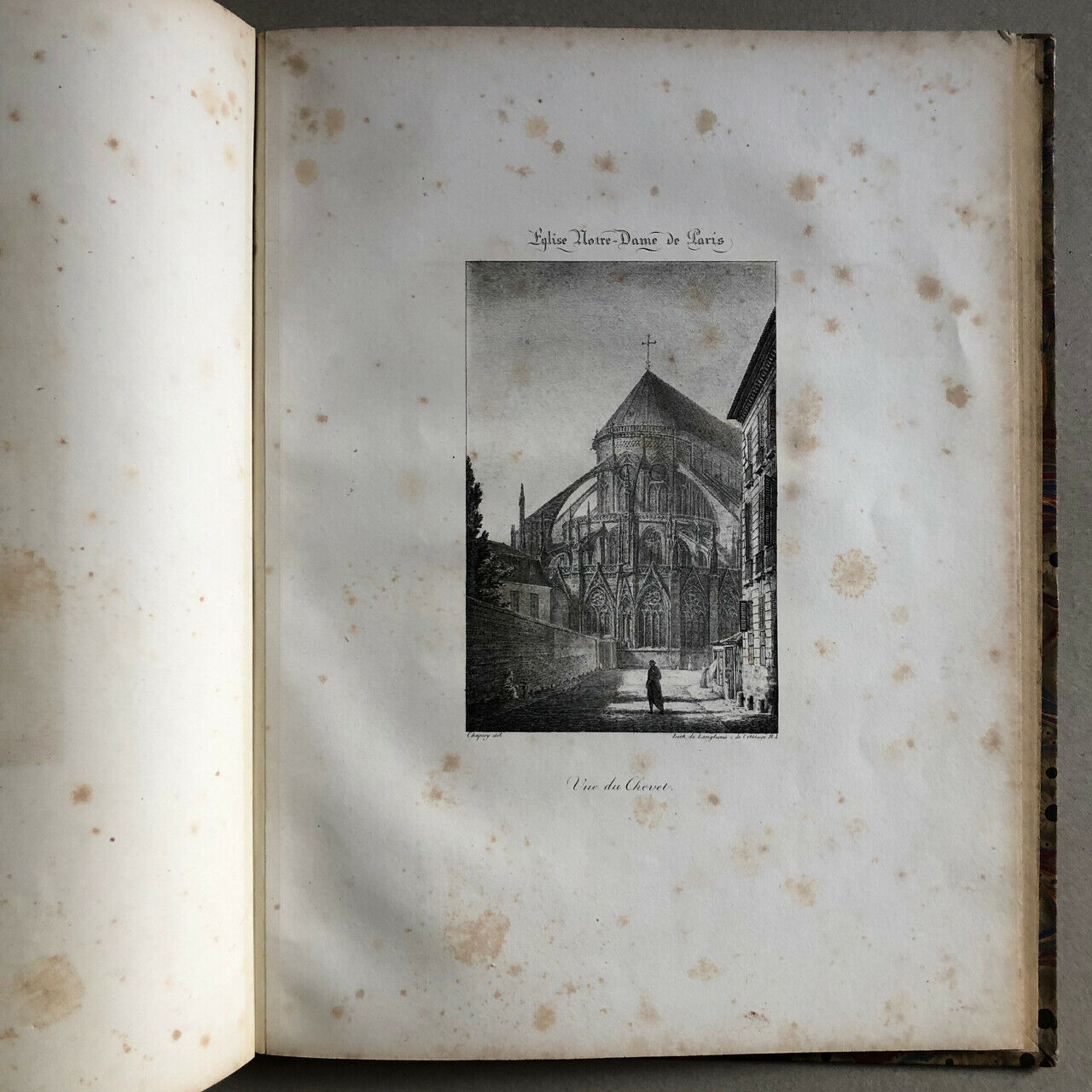 Nicolas Chapuy — Cathedral of Paris — 9 pl. HT lithographs — Leblanc — 1823