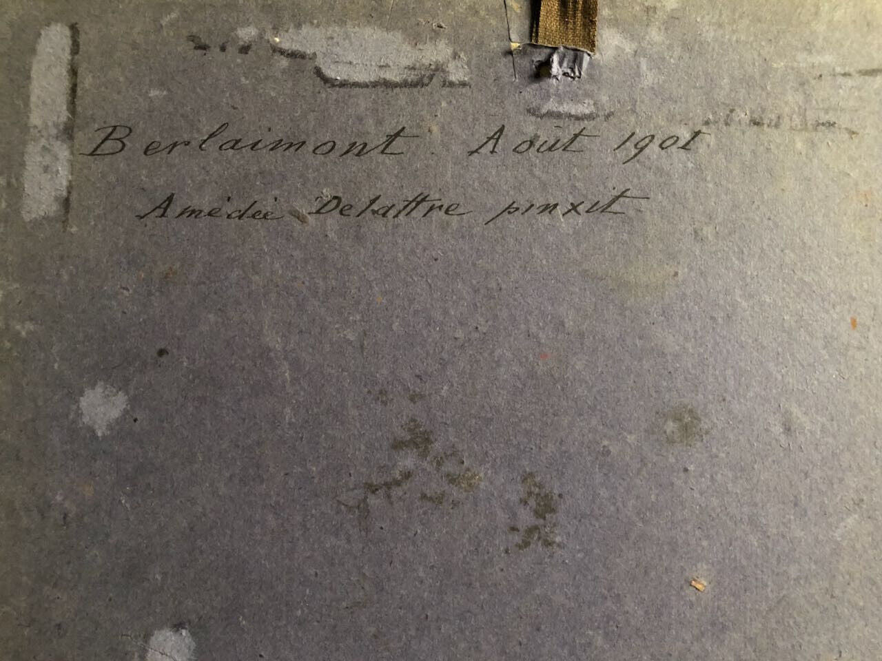 Amédée Delattre — Berlaimont — aquarelle et crayon rehaussée de gouache — 1901.