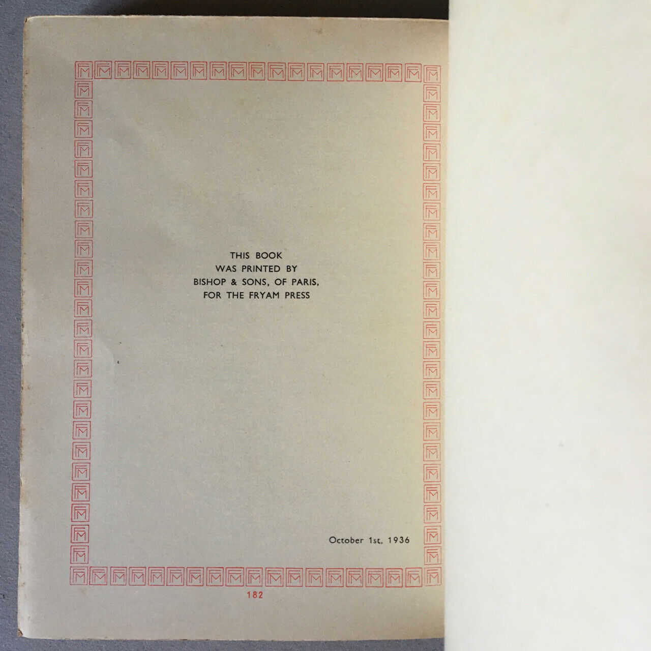 Frank Meier of the Ritz bar, Paris — The Artistry of mixing drinks — édition originale -— Fryam Press — 1936.
