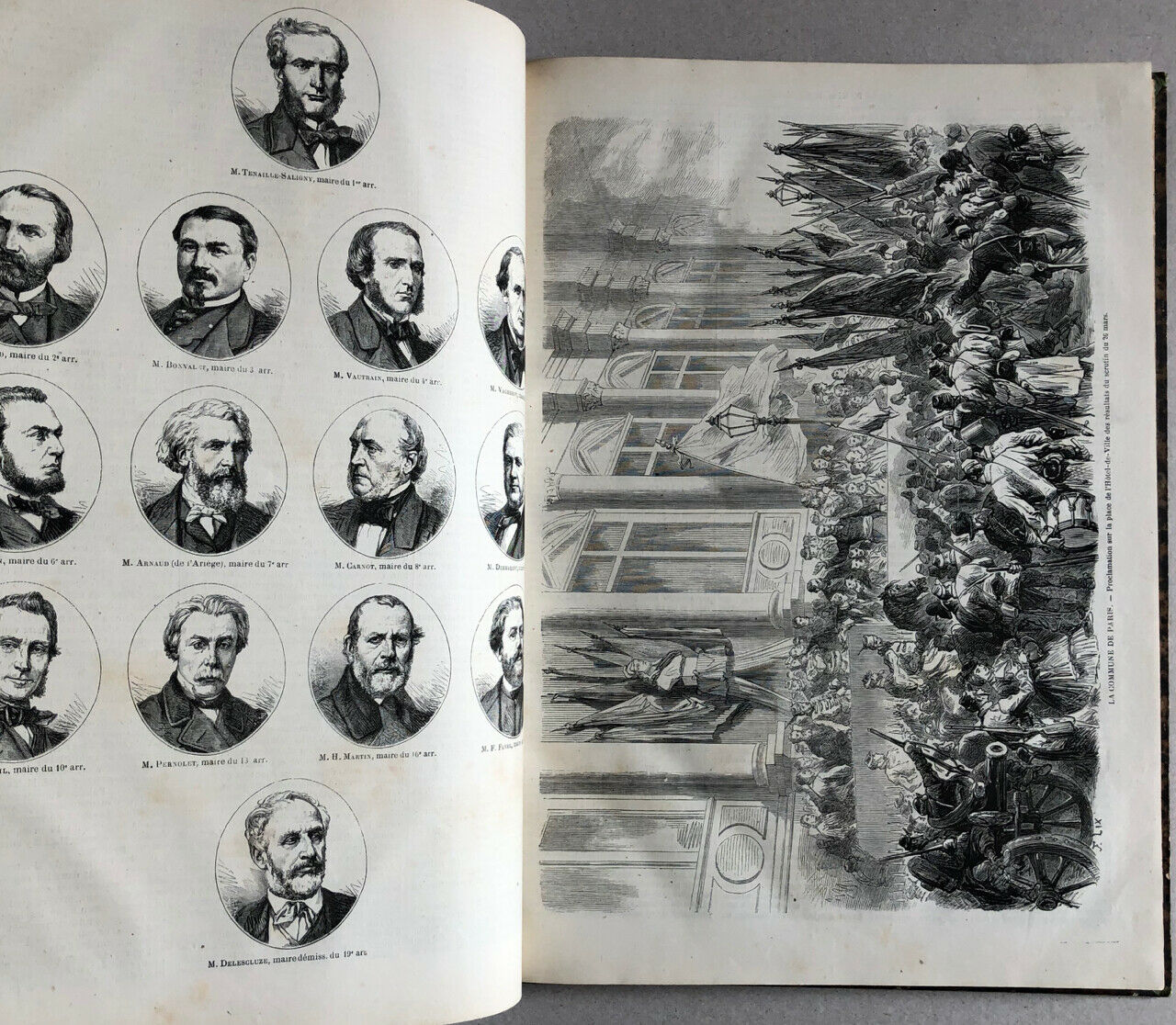 Georges Bell — Paris incendié - Histoire de la Commune de 1871 — A. Marc — 1872