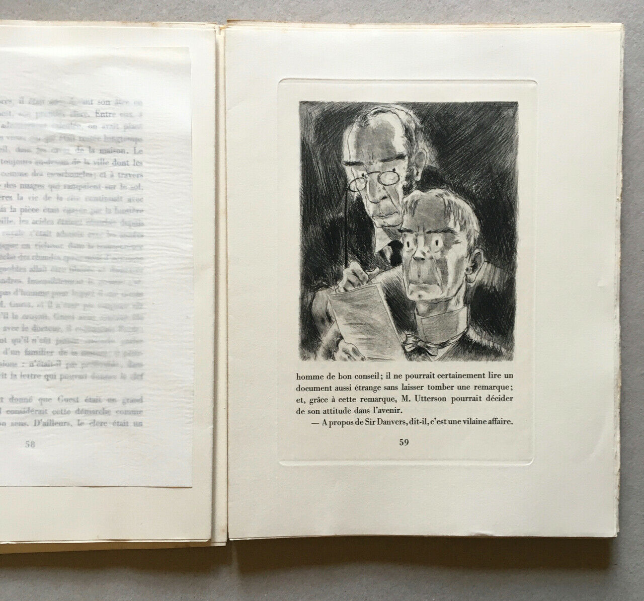 Stevenson — Dr. Jekyll & Mr. Hyde — eaux-fortes / Jean Traynier — Chabassol 1947