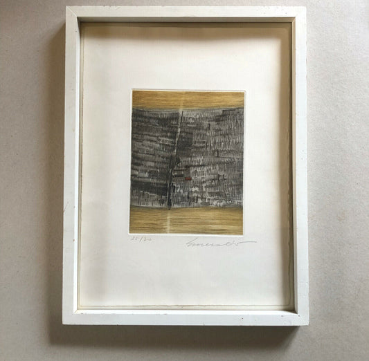 William Anastasi — Untitled — Embossed aquatint n° 25/30 signed — circa 1970.