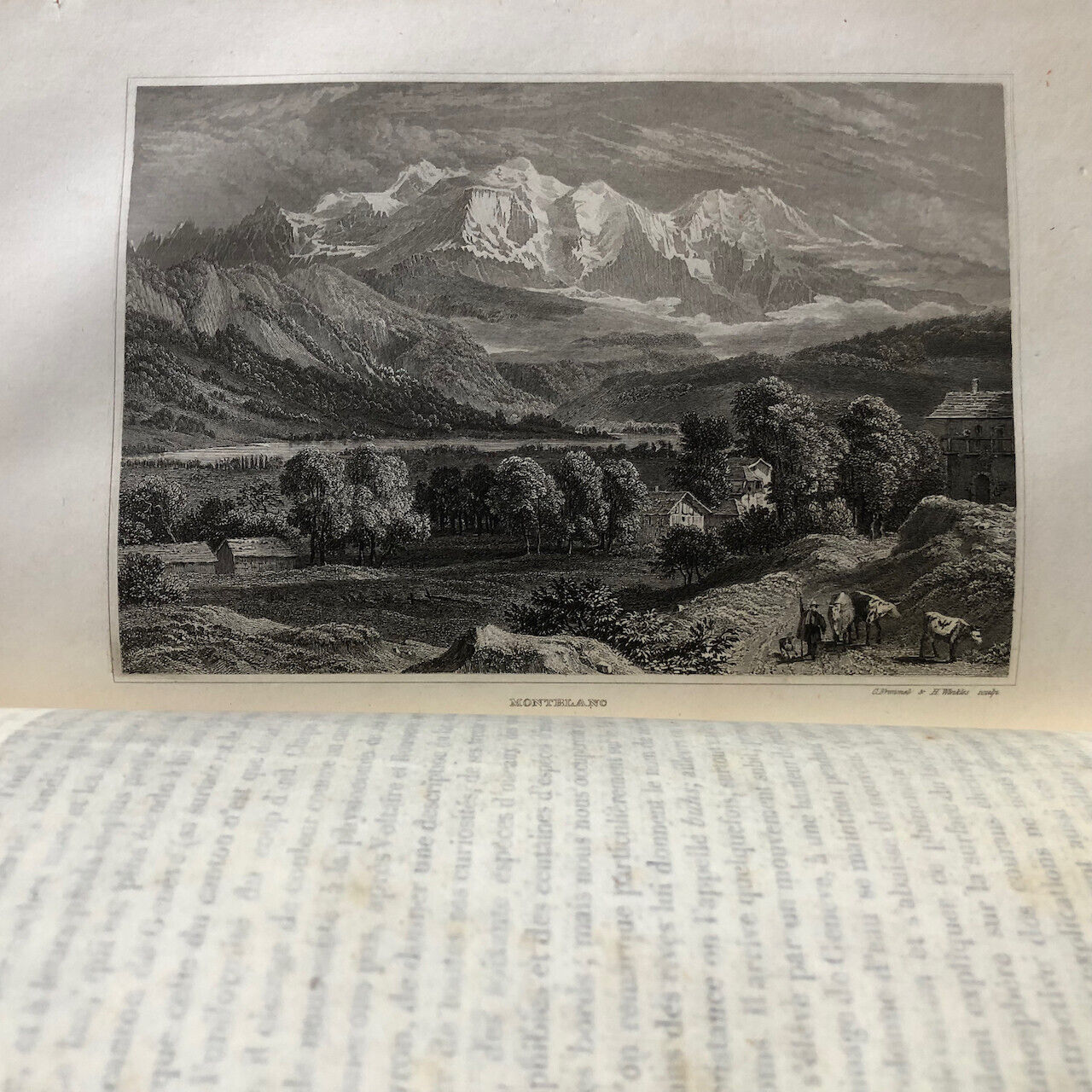 Henri Zschokke — Vues classiques de la Suisse — 85 pl. h. t. — 1ère éd. — 1838.