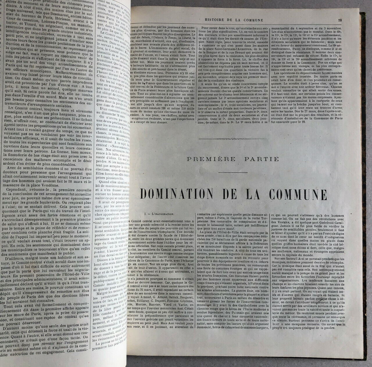Georges Bell — Paris incendié - Histoire de la Commune de 1871 — A. Marc — 1872