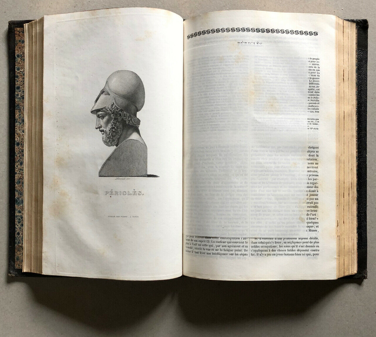 Plutarque — Vies des hommes illustres — trad. Ricard — 20 pl. h.t. — Furne —1838