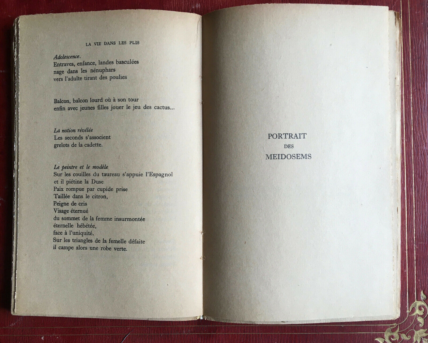 HENRI MICHAUX - LA VIE DANS LES PLIS - É.O. - SERVICE PRESSE - GALLIMARD - 1949.