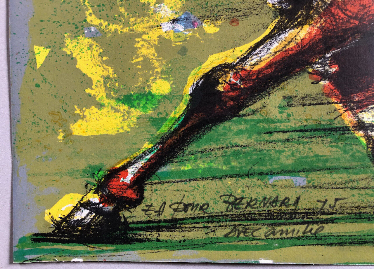 Jordi Bonàs (1937-2017) — Les Trotteurs — Lithographie signée — EA — 54 x 74 cm.