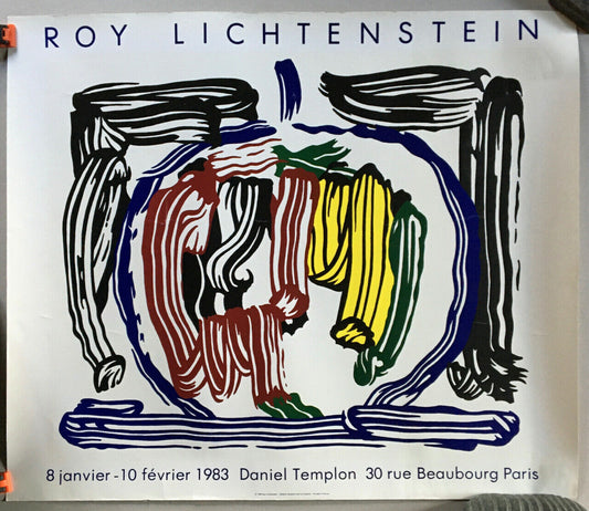 Roy Lichtenstein — poster for the exhibition at the Daniel Templon gallery — 1983.