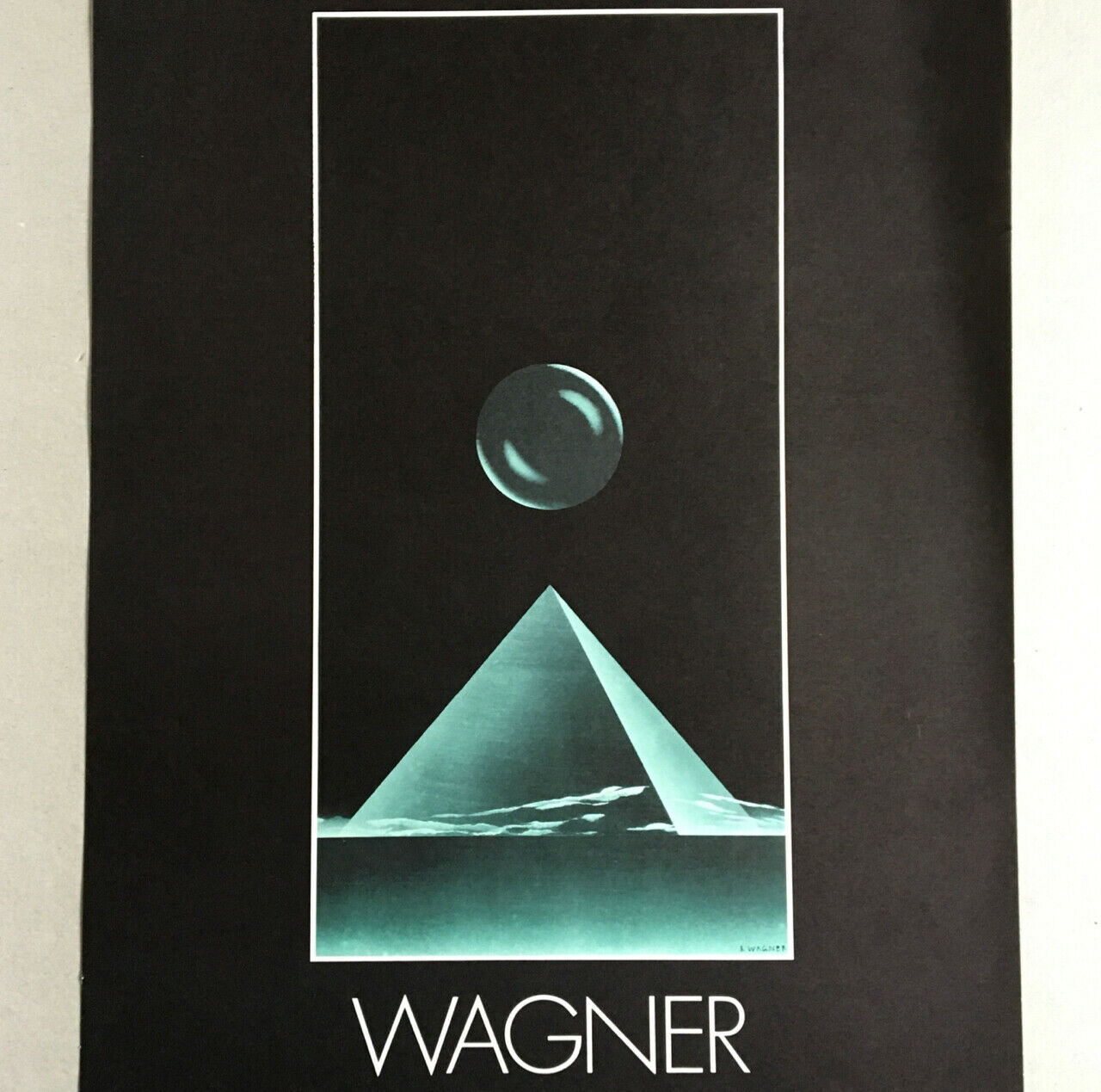 Wagner — Affiche d'exposition à la galerie Jacques Damase — 39x63,5 cm. — 1975.
