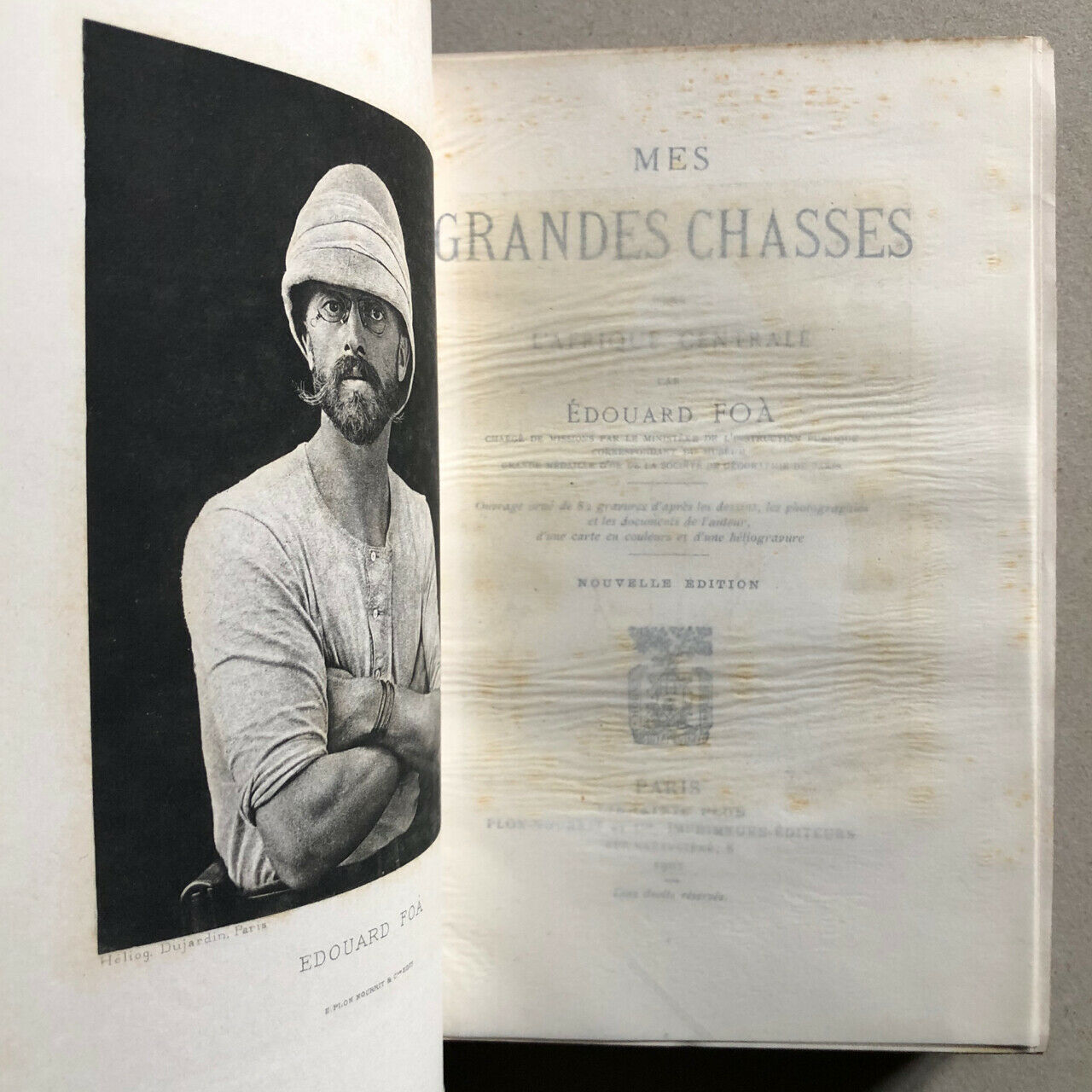 Foà — My Great Hunts in Central Africa — 1 map, 82 grav. — Plon — 1901.