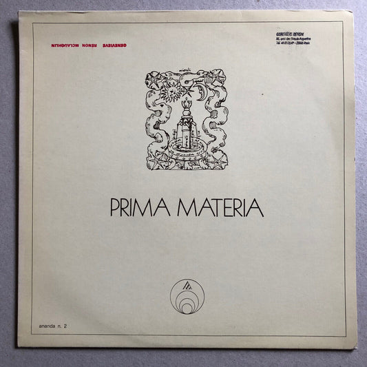 Prima materia — La Coda Della Tigre - Tail Of The Tiger — Ananda n. 2 — 1977.