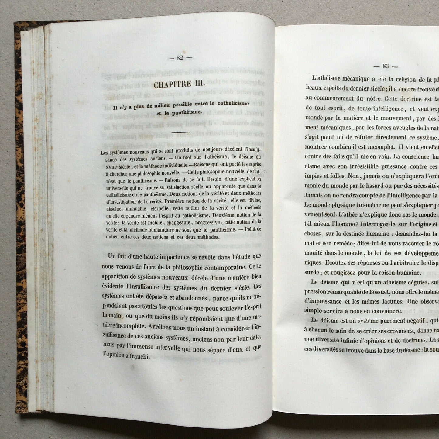 H. Maret — Essai sur le panthéisme dans les sociétés modernes — Sapia — 1840