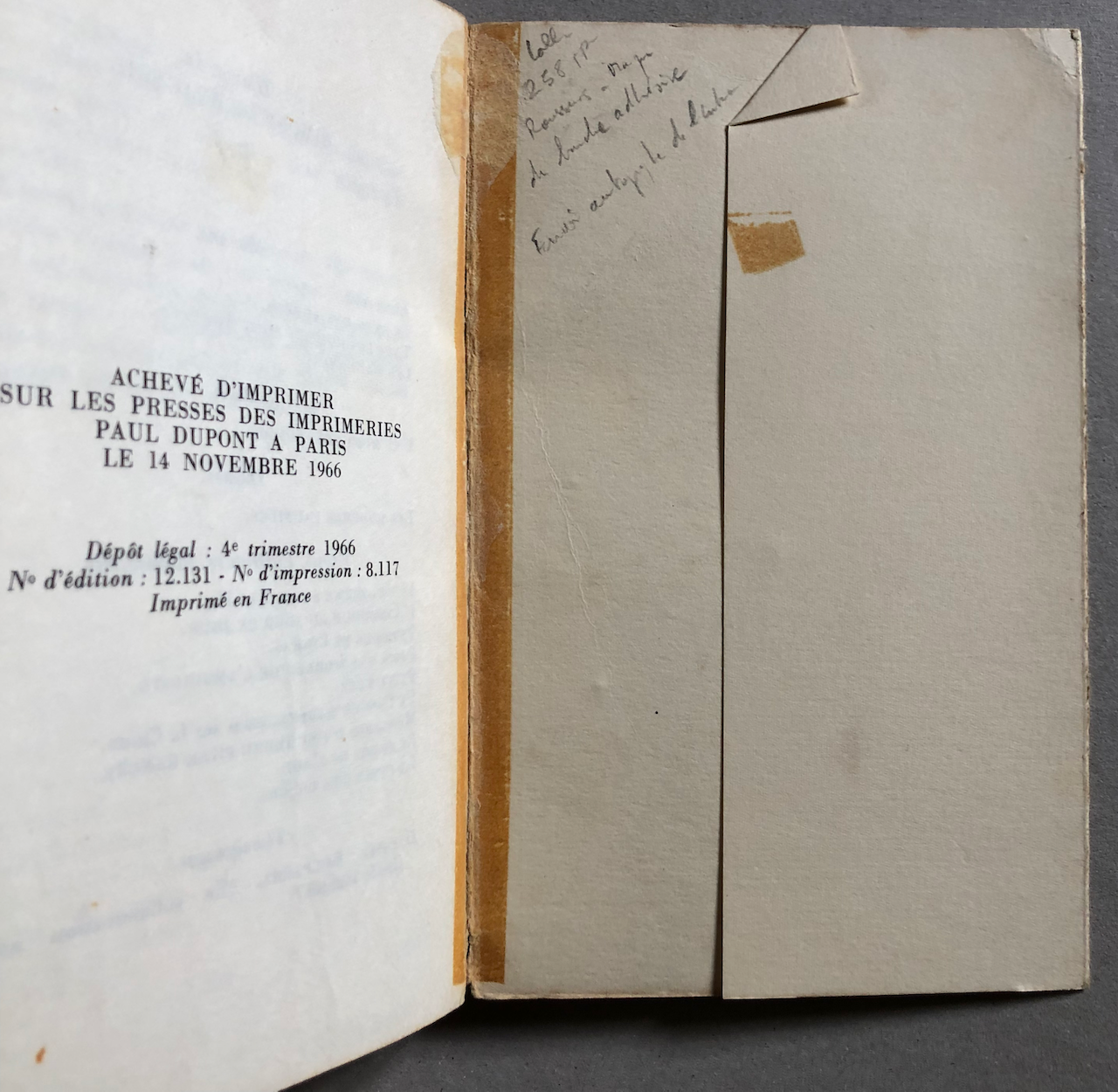 Simone de Beauvoir — Les belles Images — envoi autographe — Gallimard — 1966.