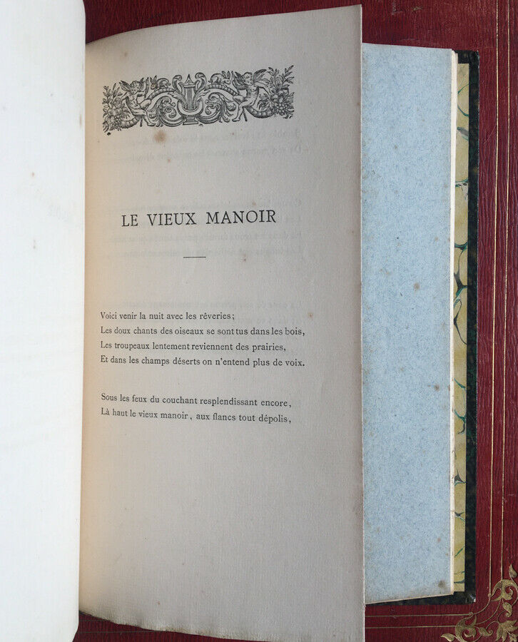 M.-J.-A. LÉHER - LE VIEUX MANOIR x 2 - É.O. - N°/50 - BLAIS, ROY POITIERS -1886
