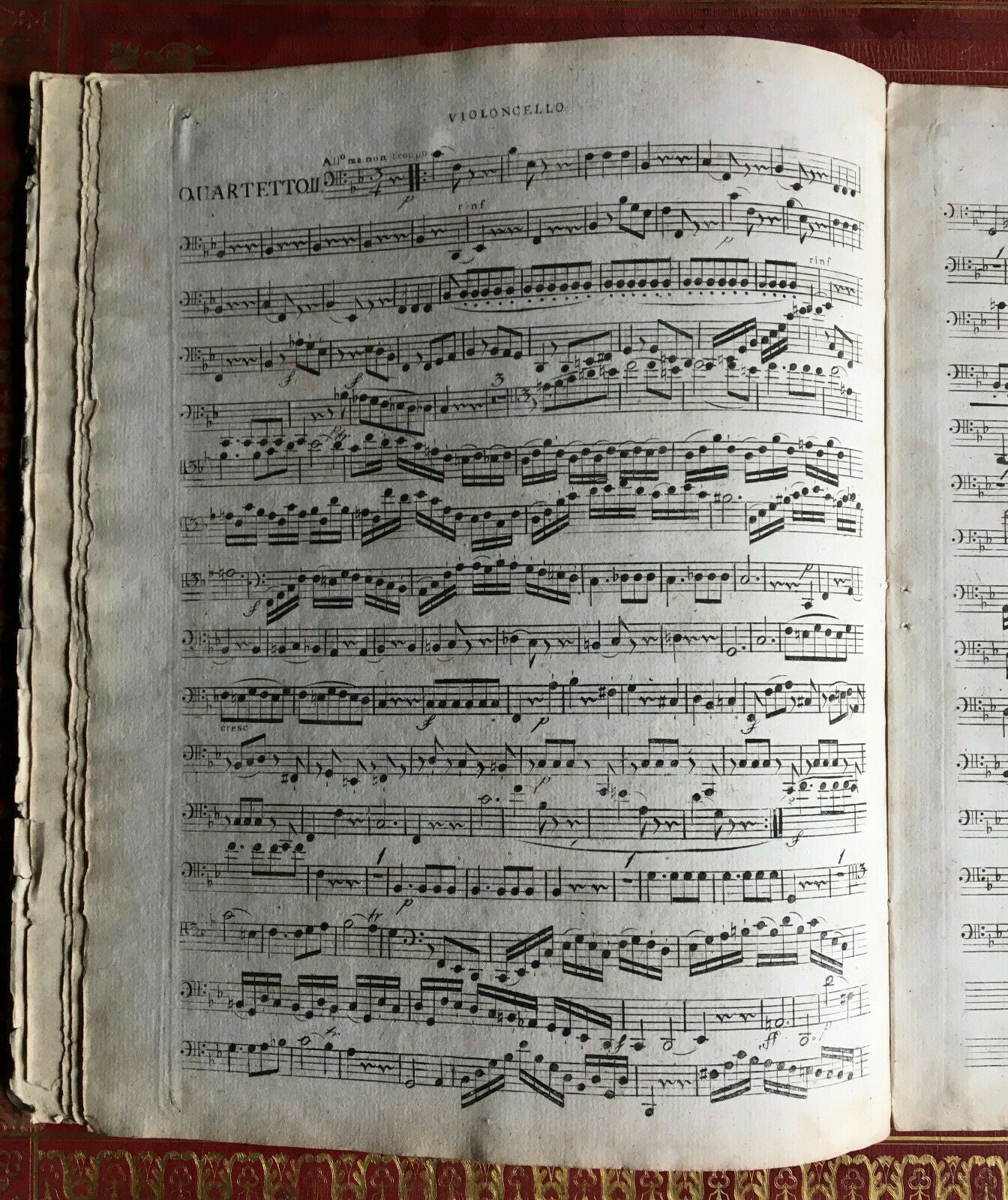 KROMMER / ROMBERG - SIX QUATUORS POUR VIOLONCELLE - SIEBER PÈRE - circa 1800.